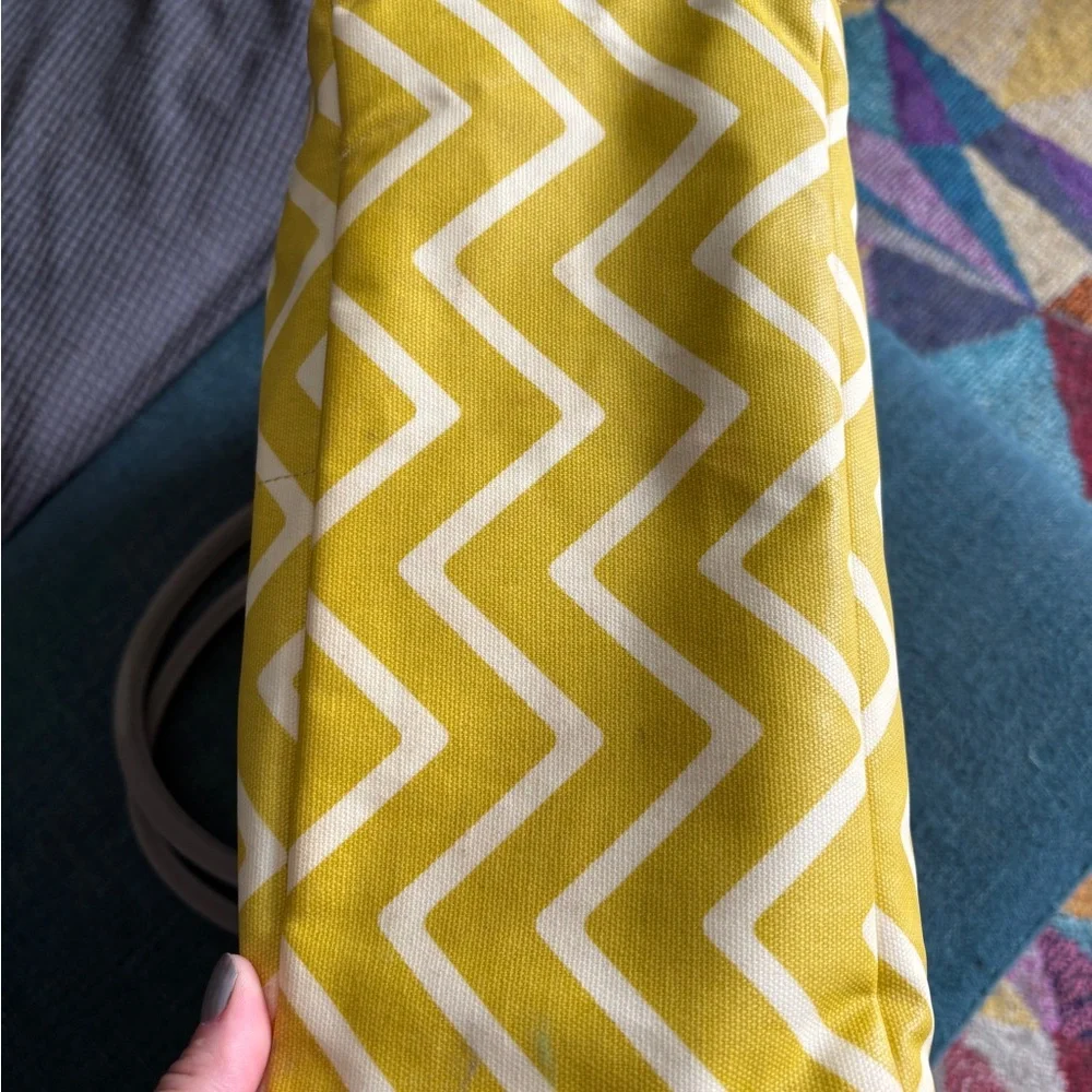 Petunia Pickle Bottom‎ Yellow and Gray Chevron Baby Bag